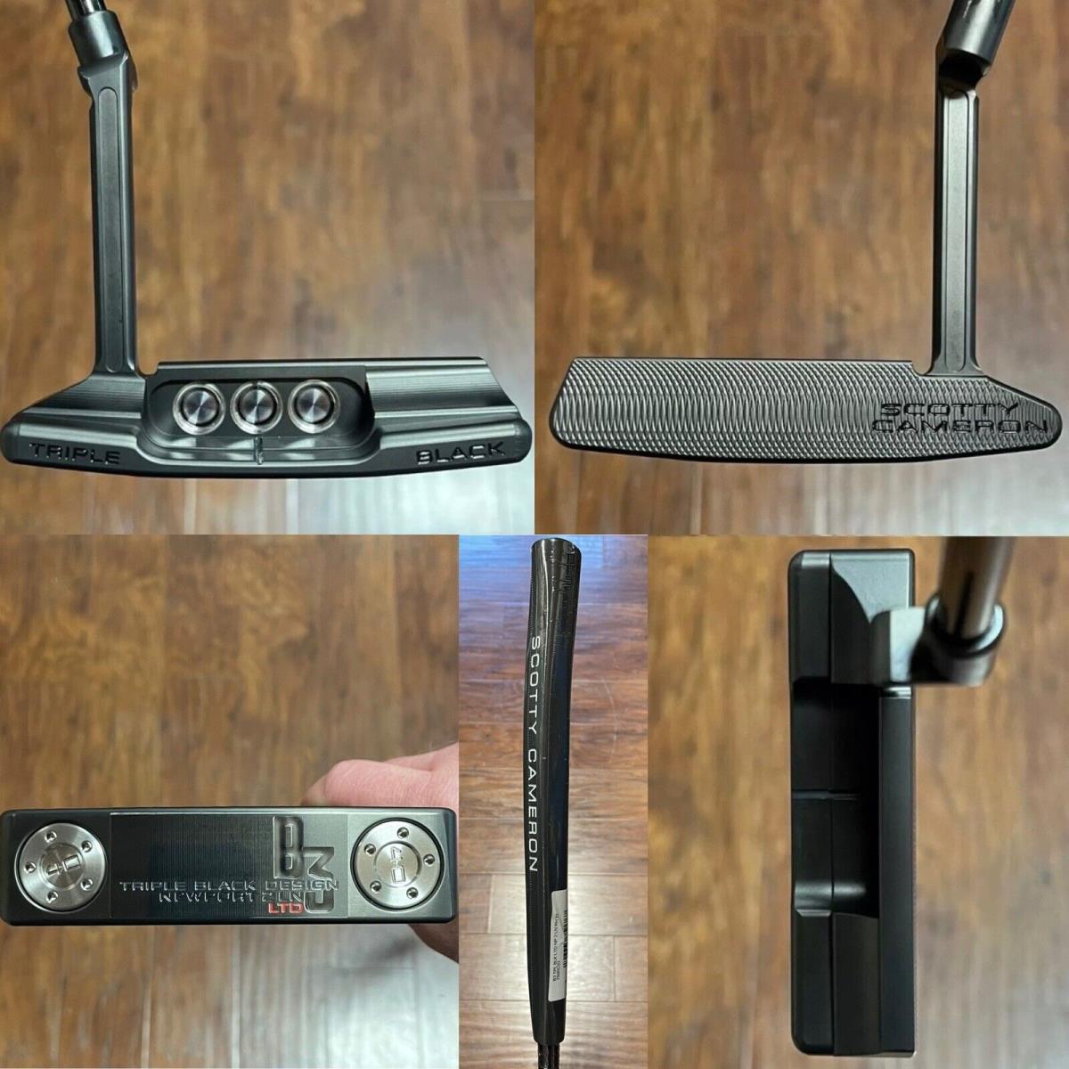 Scotty Cameron B3 Triple Black Ltd Port 2 Long Neck Putter W/ HC - - 33