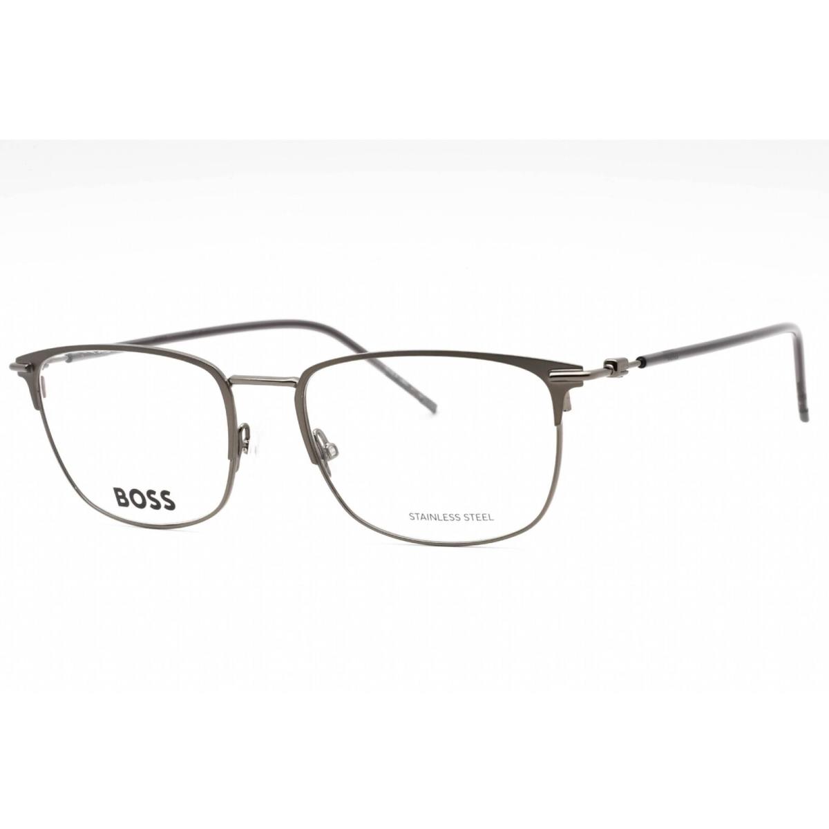 Hugo Boss Men`s Eyeglasses Matte Black Dark Ruthenium Frame Boss 1373 0RZZ 00