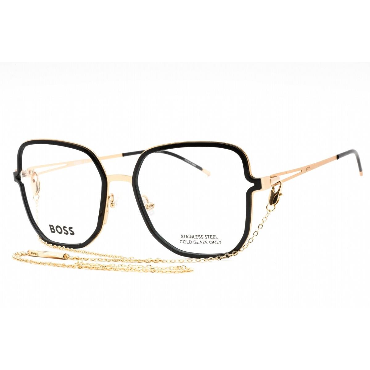 Hugo Boss 1394 02M2 Eyeglasses Black Gold Frame 55 mm