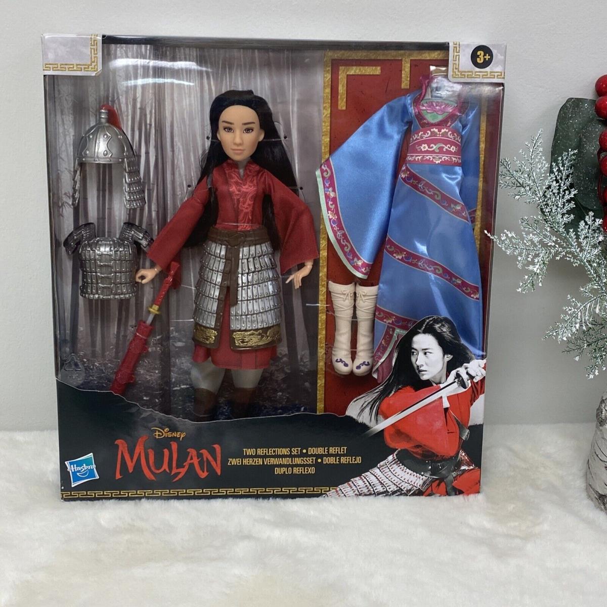 Hasbro Disney Princess Mulan Two Reflections Fashion Doll Set Play Dress