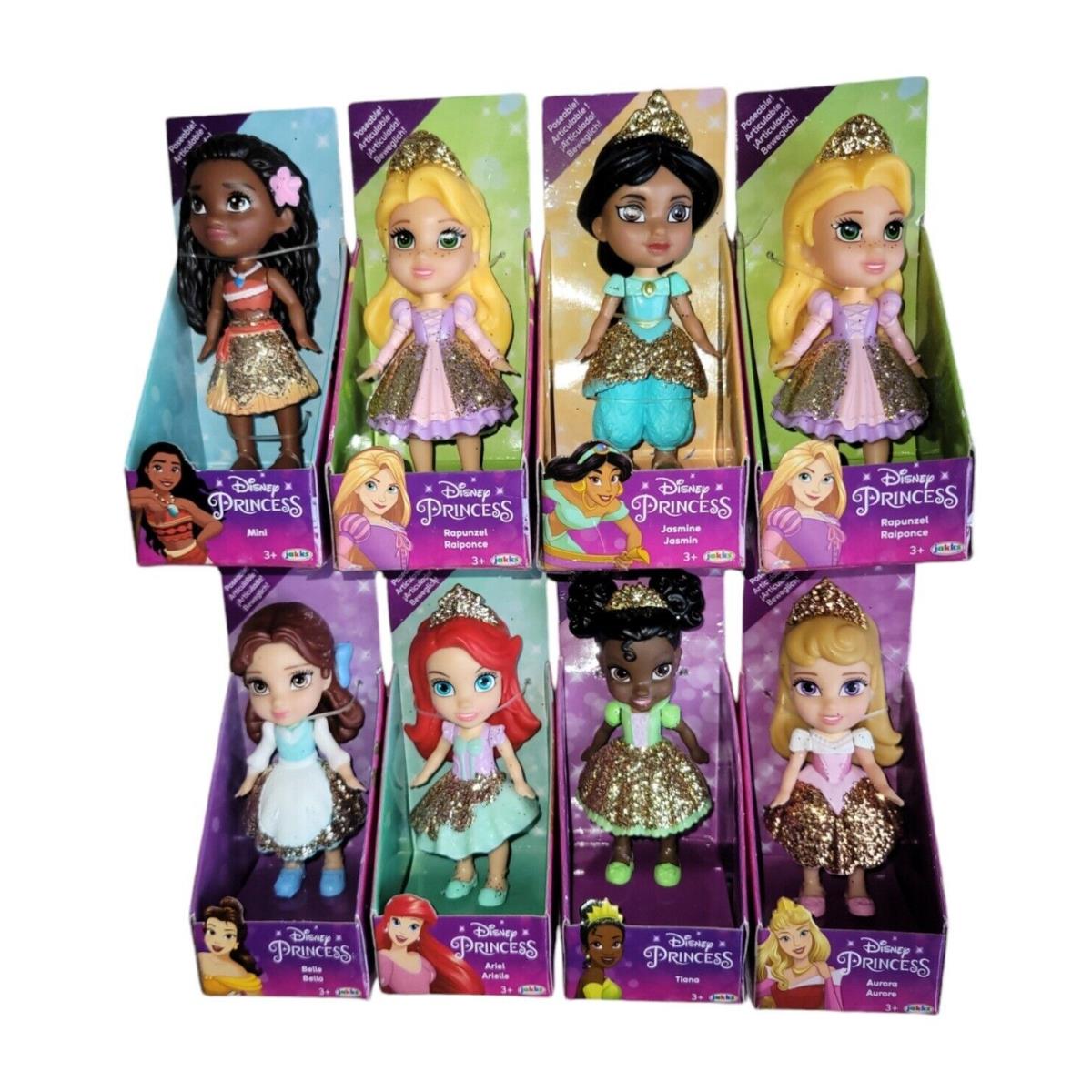 Disney Princess Mini 3.5 8 - Doll Collectible Set