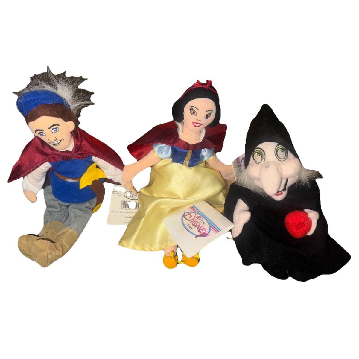 Disney Snow White Bean Bag Plush Set of 3 Snow White Prince Witch Dolls