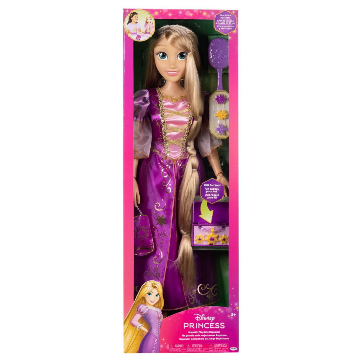 Majestic Playdate 2.8Ft Disney Princess Dolls Rapunzel