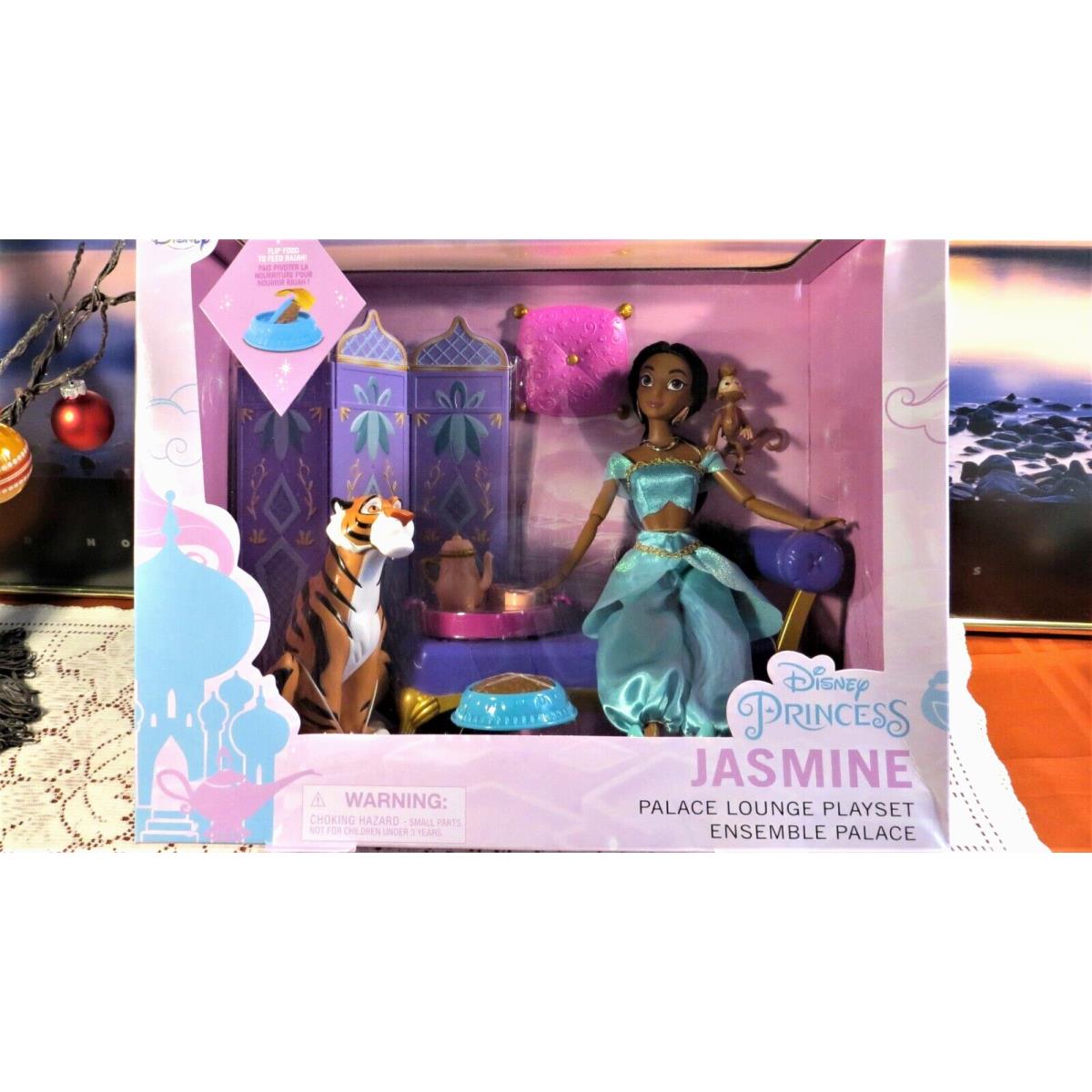 Disney Princess Jasmine Classic Doll Palace Lounge Play Set - Aladdin - Nisb