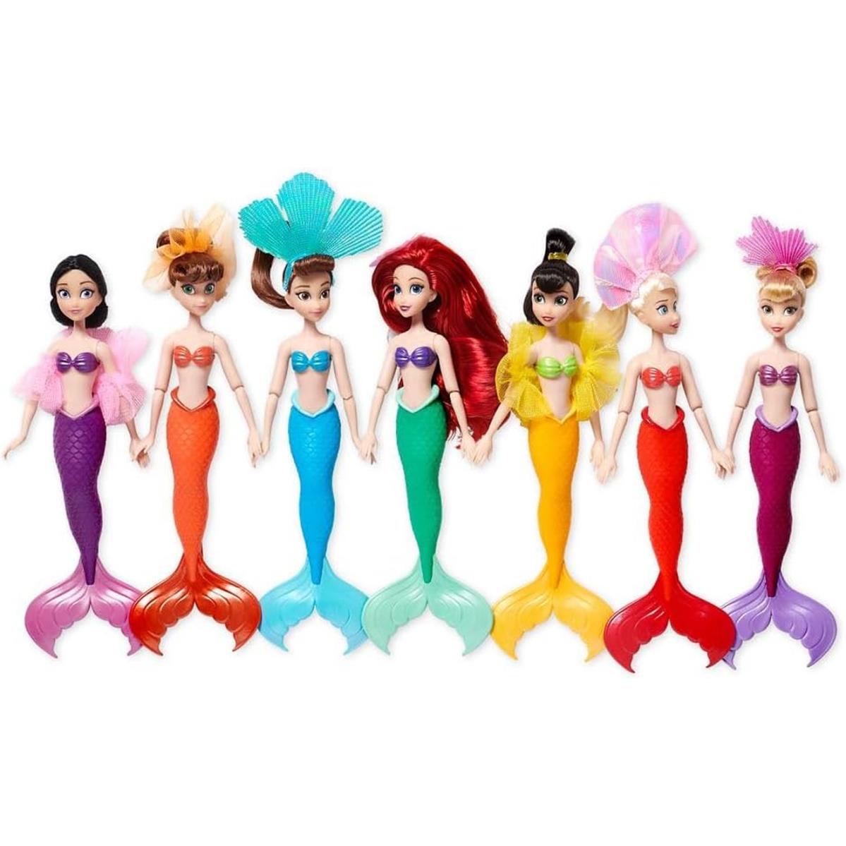 Disney Princess The Little Mermaid Ariel Sisters 7 Doll Set 6 Collector Toy