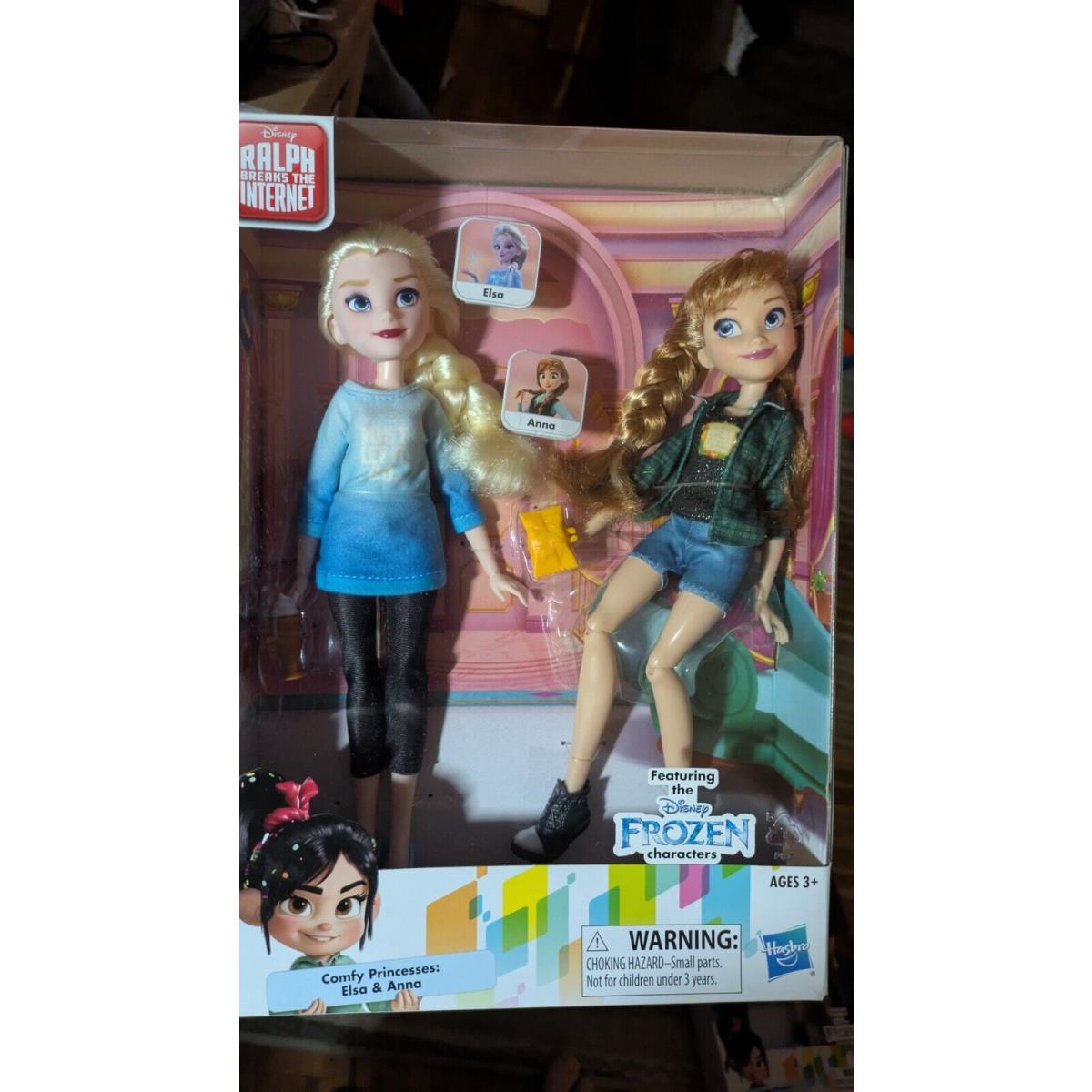 Ralph Breaks Internet Disney Comfy Princess Frozen Doll Set Anna Elsa 2018