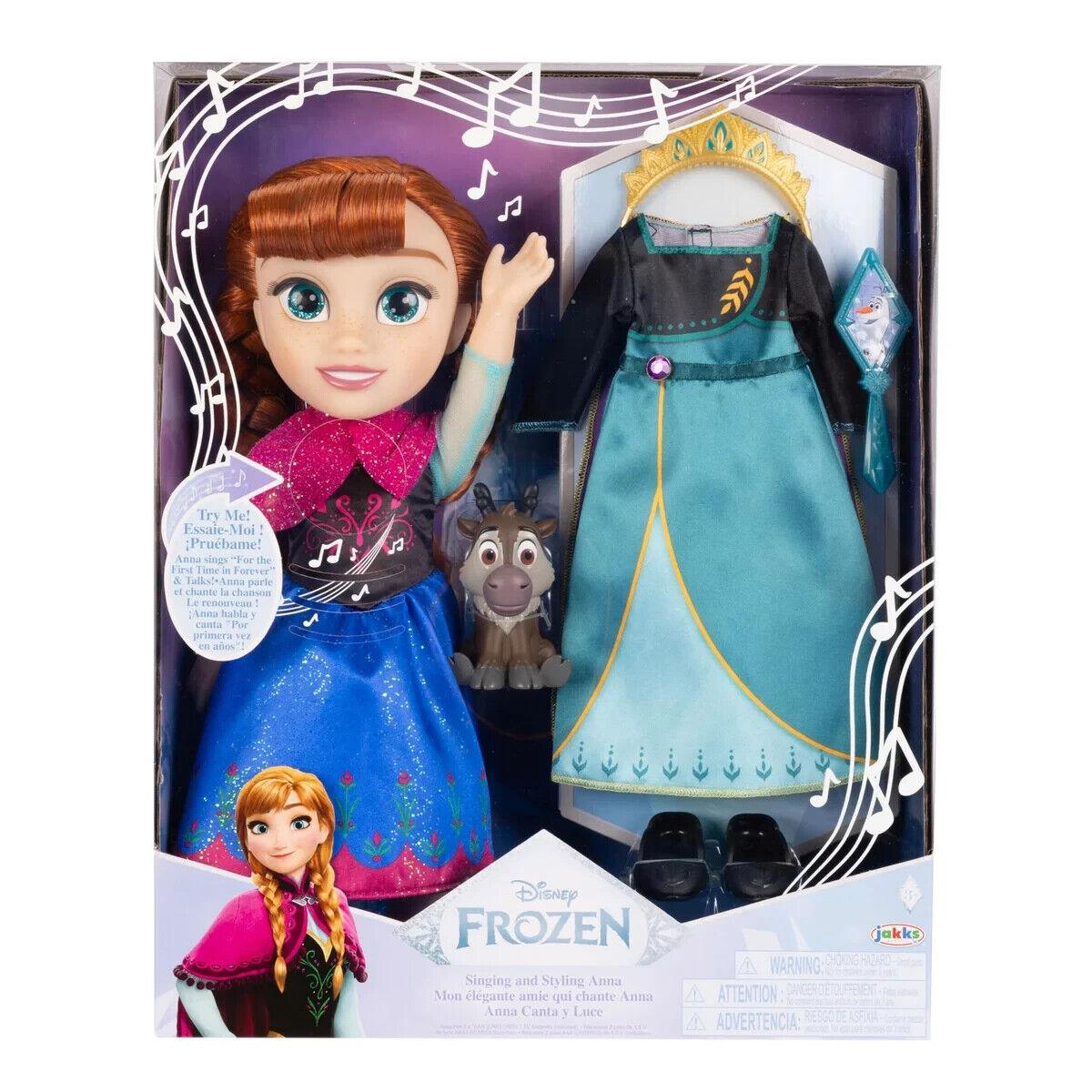 Disney Princess Singing and Styling Doll Anna W/accessories - Frozen Frozen II