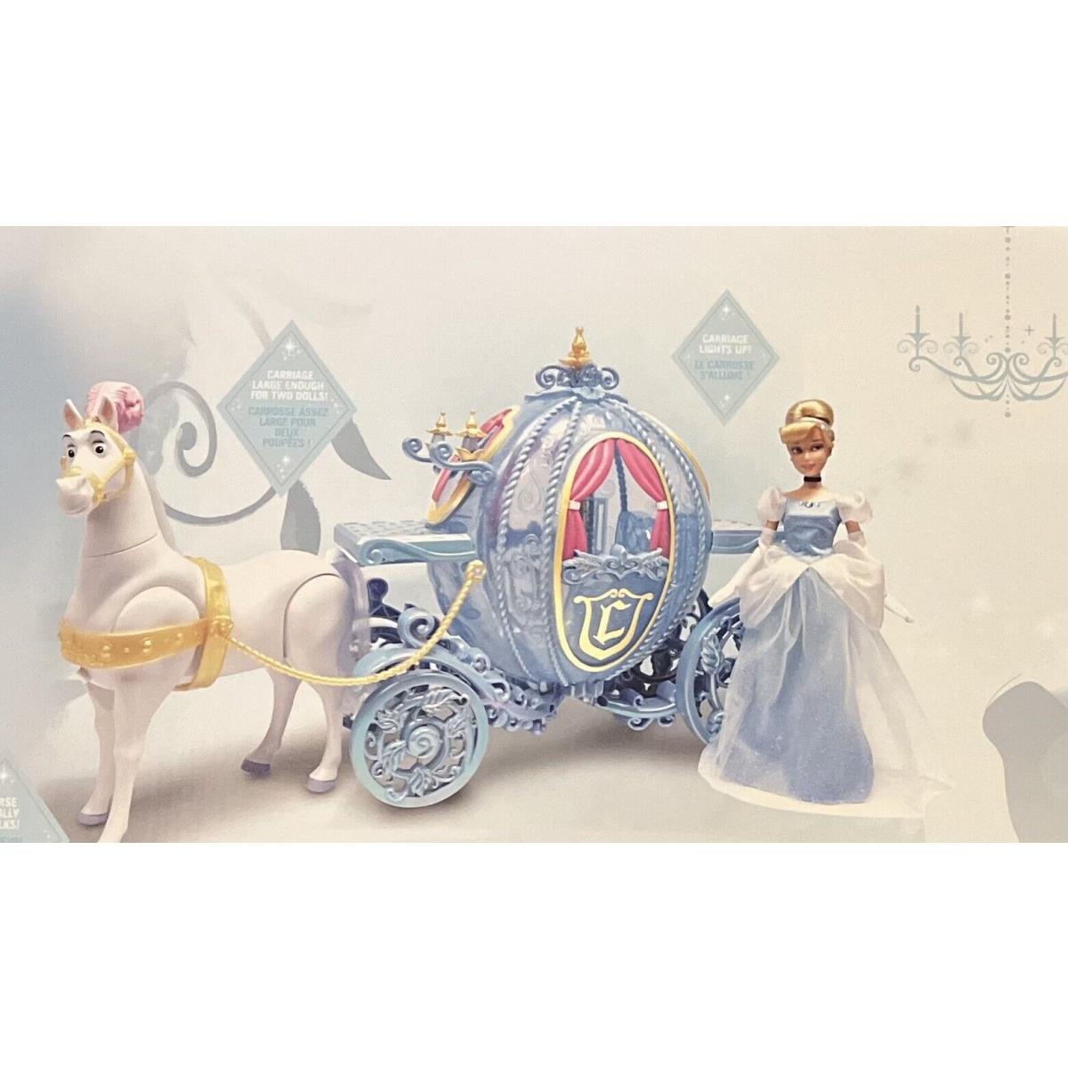 Disney Princess Cinderella Classic Doll with Walking Horse Light Up Carriage