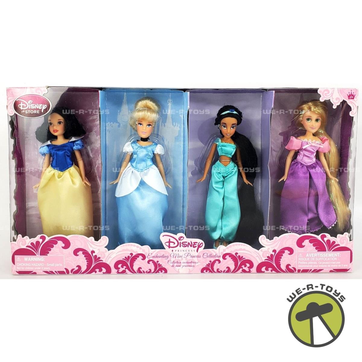 Disney Enchanting Mini Princess Collection Snow White Jasmine and Others Nrfb