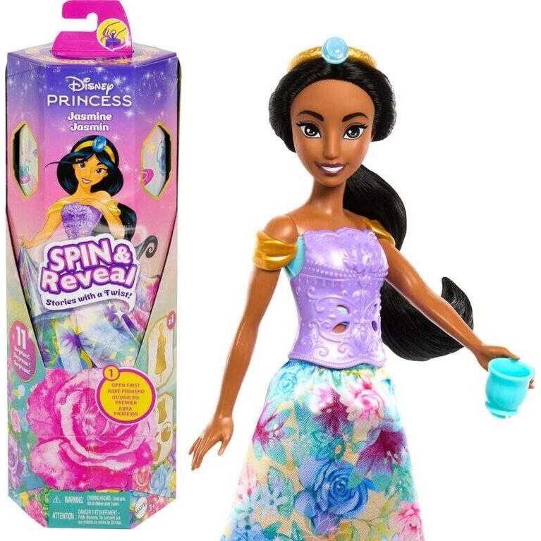 Mattel Disney Princess Spin Reveal Garden Party Jasmine Doll Toy HXC23