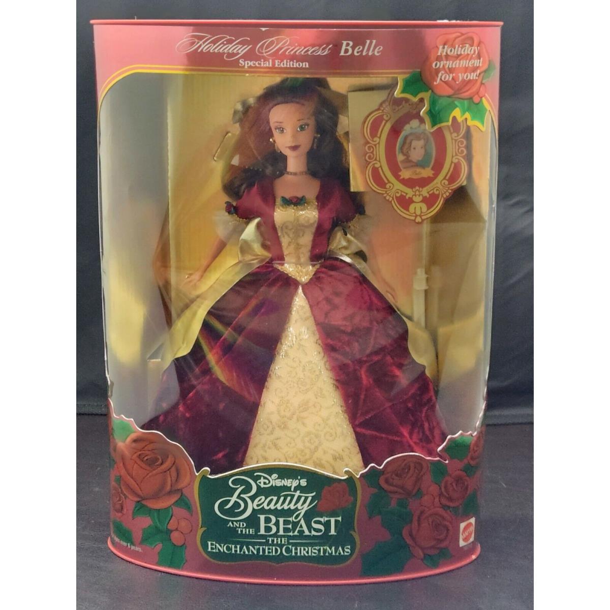 Disney 1997 Holiday Princess Beauty and The Beast Belle Enchanted Christmas