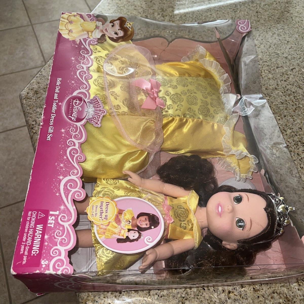 Jakks Pacific My First Disney Princess Belle Doll and Toddler Dress Gift Set