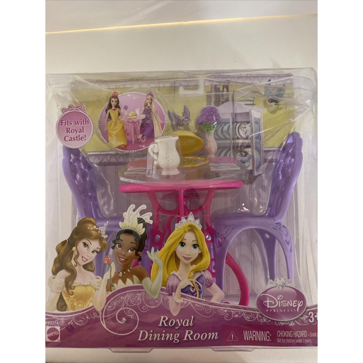 2012 Mattel Disney Princesses Royal Dining Room Doll Furniture Set