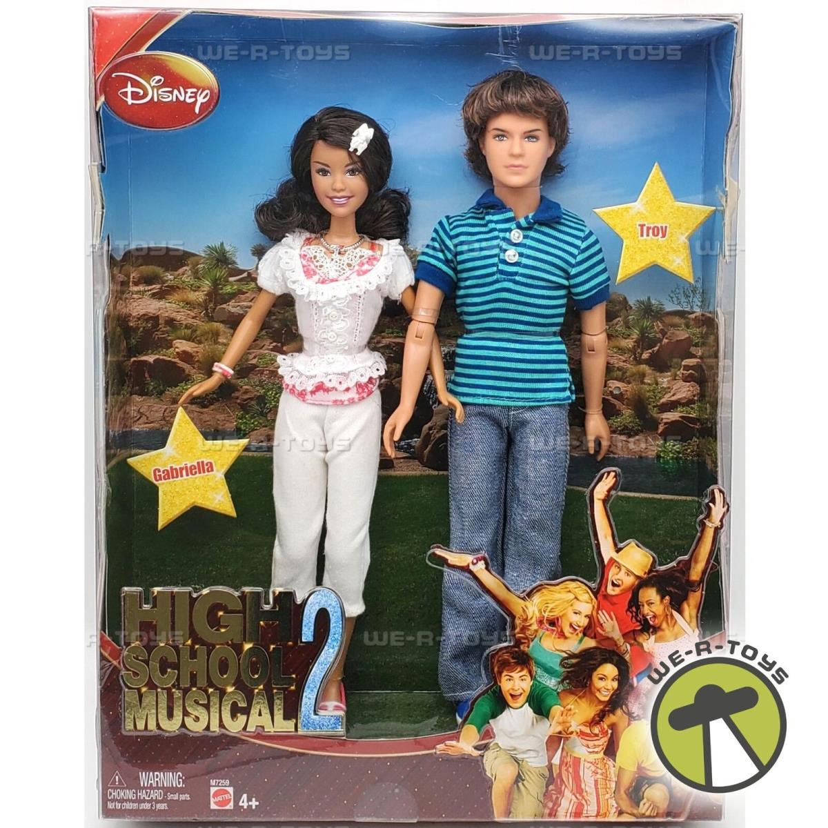 Disney Channel High School Musical Gabriella Troy Dolls 2007 Mattel L3006 Nrfb