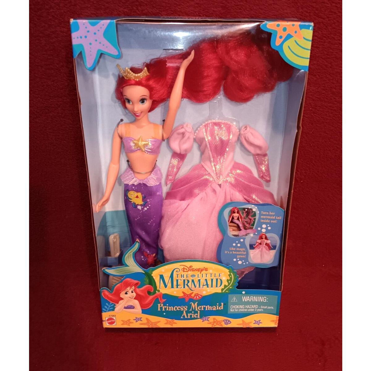 1997 Mattel Disney The Little Mermaid Princess Mermaid Ariel 17593 Nos Barbie