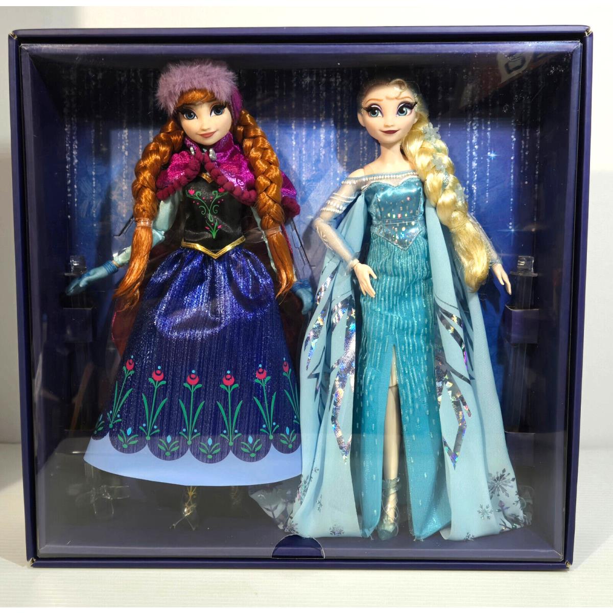 Mattel Disney100 Anniversary Frozen Anna and Elsa Collector Dolls