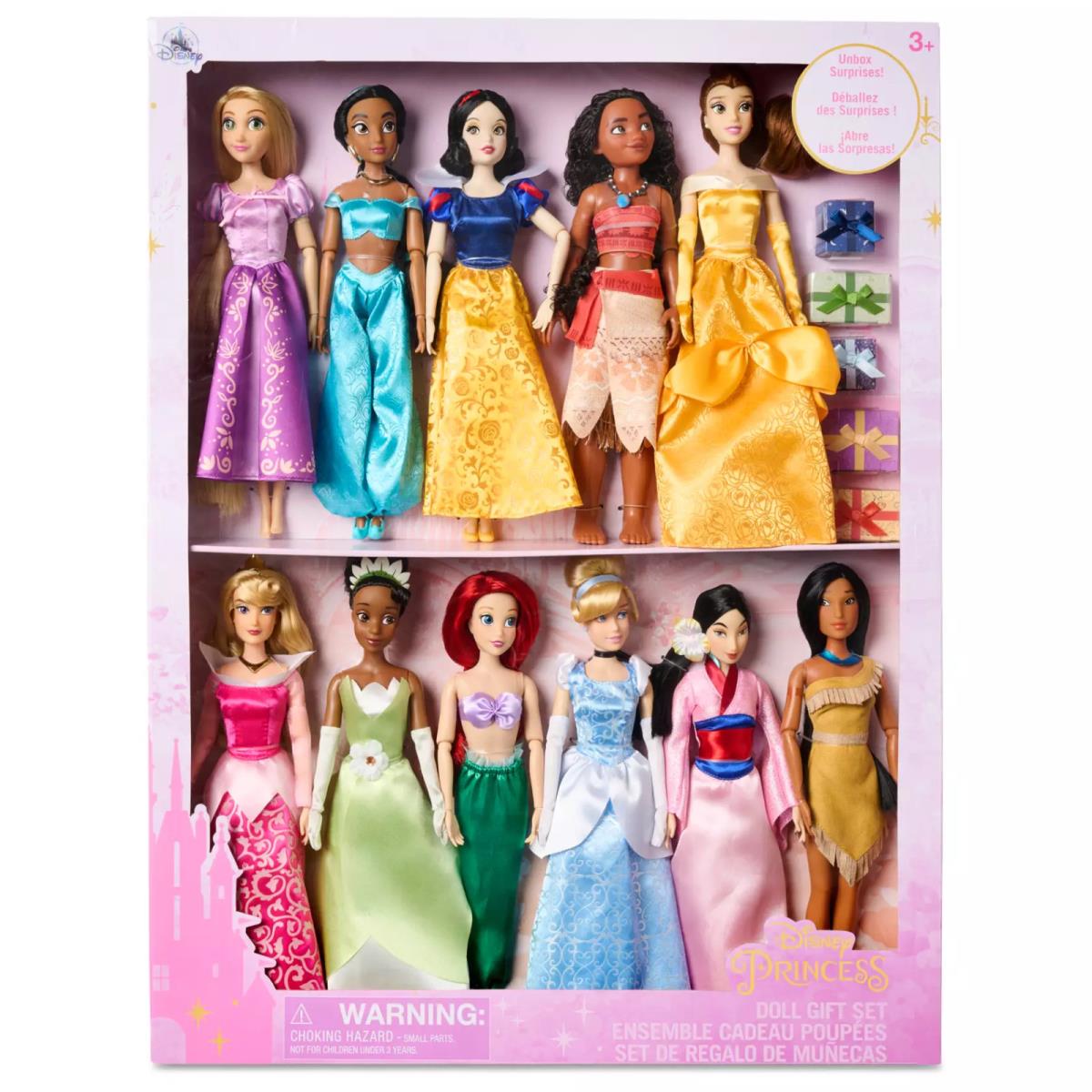 Disney Princess Classic Doll Collection Gift Set - 11 Princesses 5 Gift Boxes