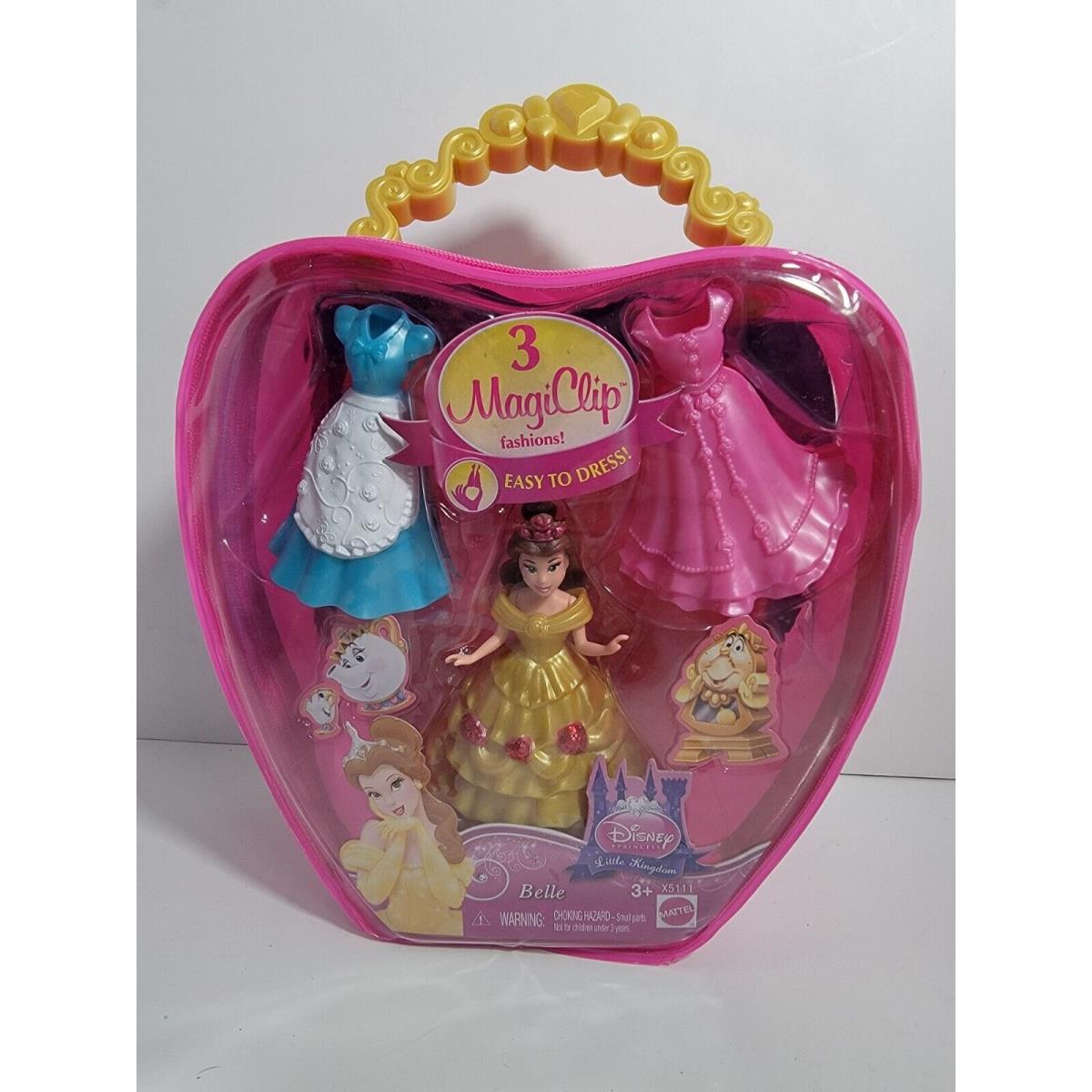 2011 Disney Princess Little Kingdom 3 Magiclip Fashions Belle IN Bag