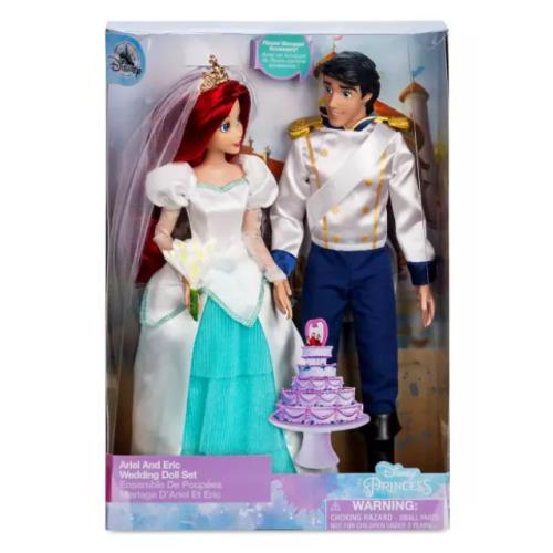 Ariel and Eric Wedding Doll Set The Little Mermaid Disney Princess Classic