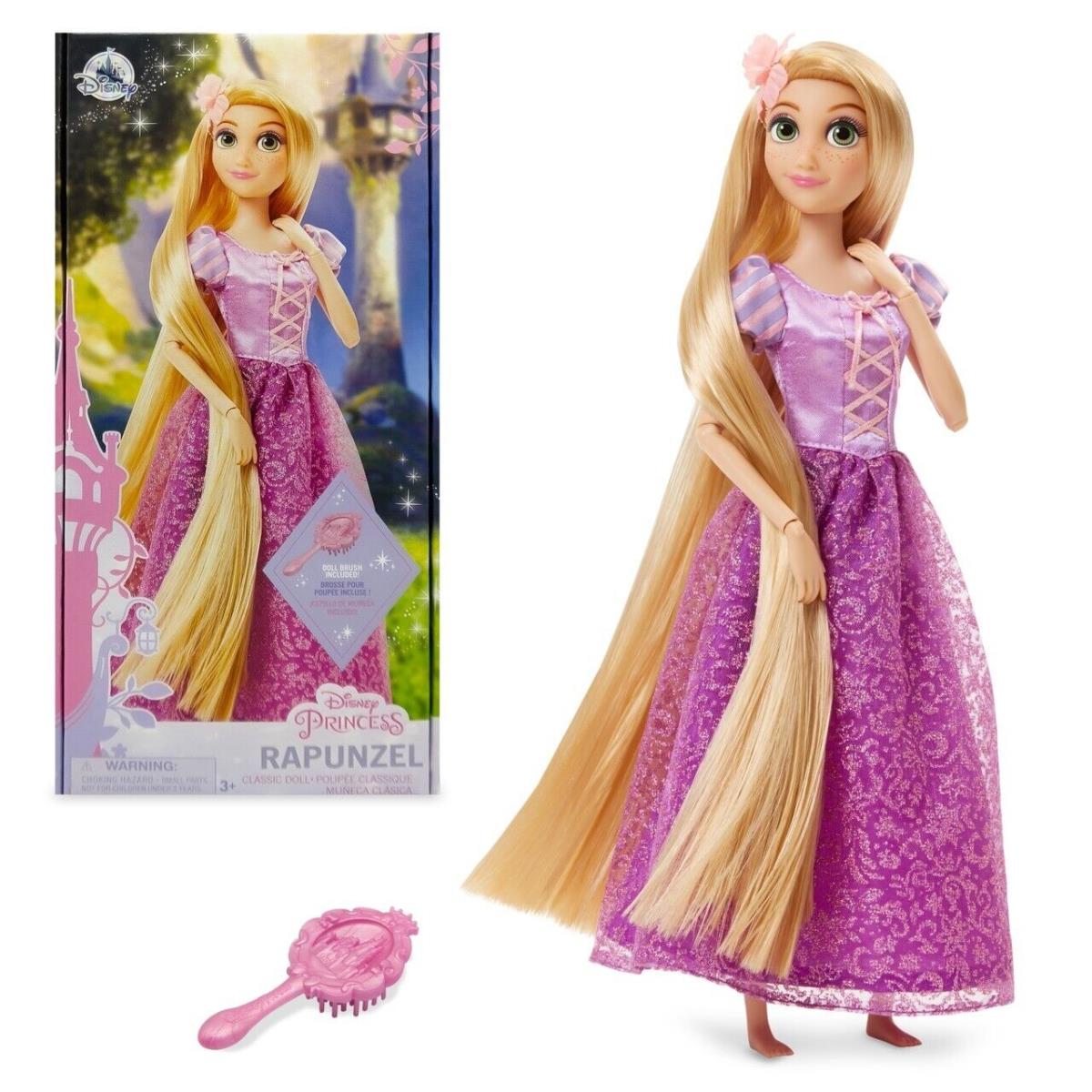 Disney Store Tangled Rapunzel Classic Doll 11 1/2`` Fully Poseable