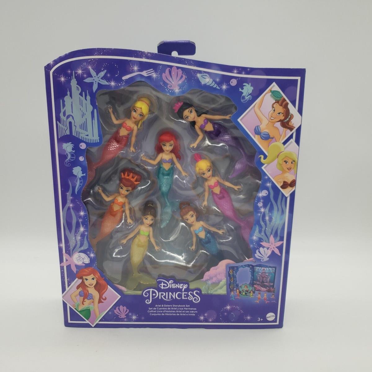 Disney Princess The Little Mermaid Ariel and Sisters 7 Pack Mermaid Dolls Toys