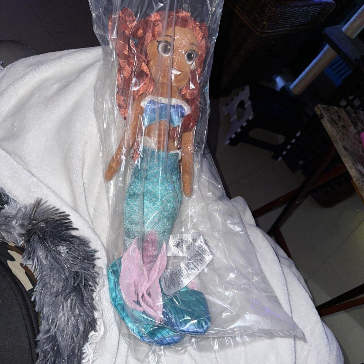 Disney Store Little Mermaid Ariel Live Action Plush 18 Halle Bailey IN Hand