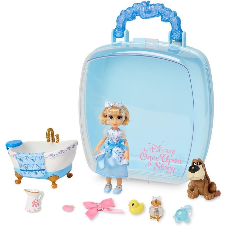 Disney Once Upon a Story Princess Cinderella 5`` Mini Doll Playset Toy Gift