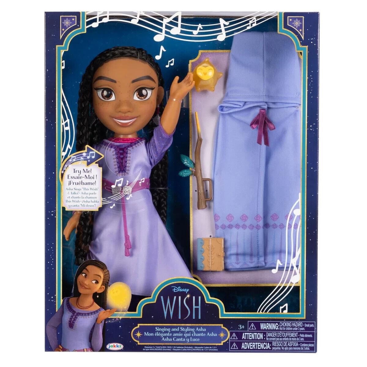 Disney Princess Singing and Styling Doll Asha W/accessories - Disney`s Wish