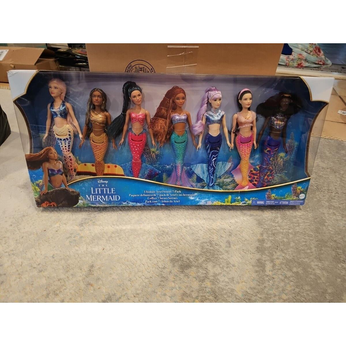 The Little Mermaid Ultimate Ariel Sisters Doll Set with 7 Fashion Dolls