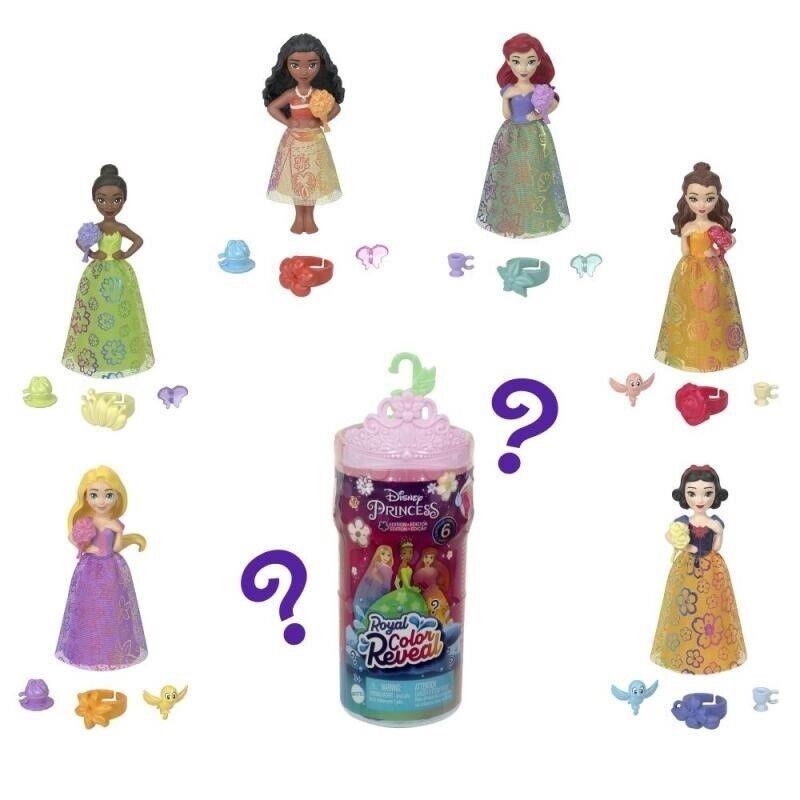 Mattel Disney Princess Royal Color Reveal Surprise Small Doll Toy HRN56