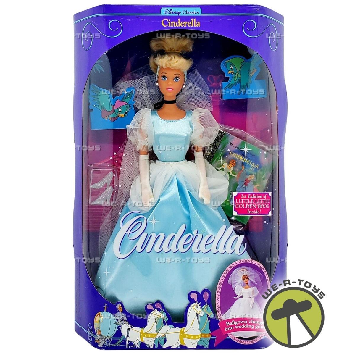 Disney Classics Cinderella Doll with Little Golden Book Mattel 1991