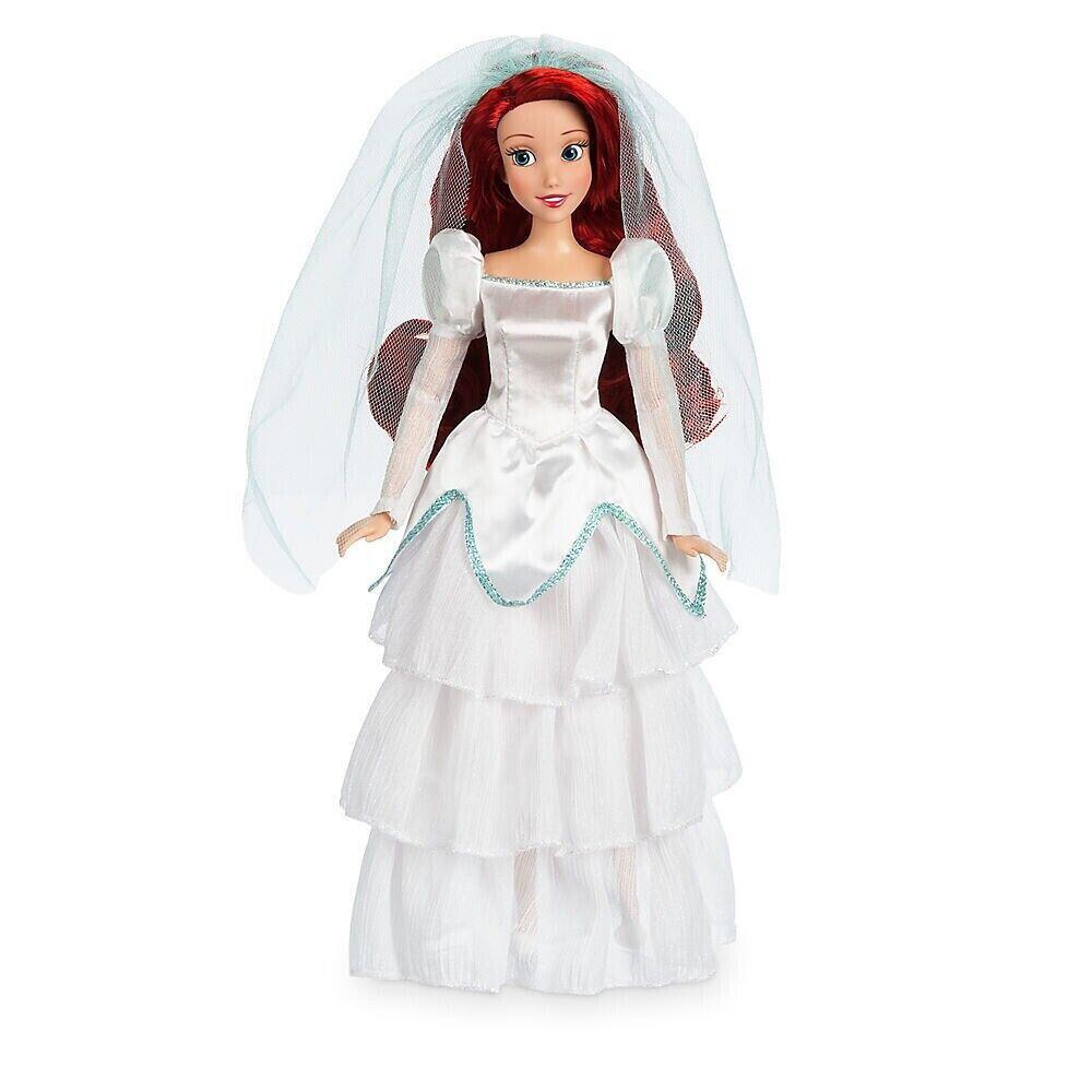 2017 Disney Store Classic Ariel Wedding Doll 11.5 The Little Mermaid