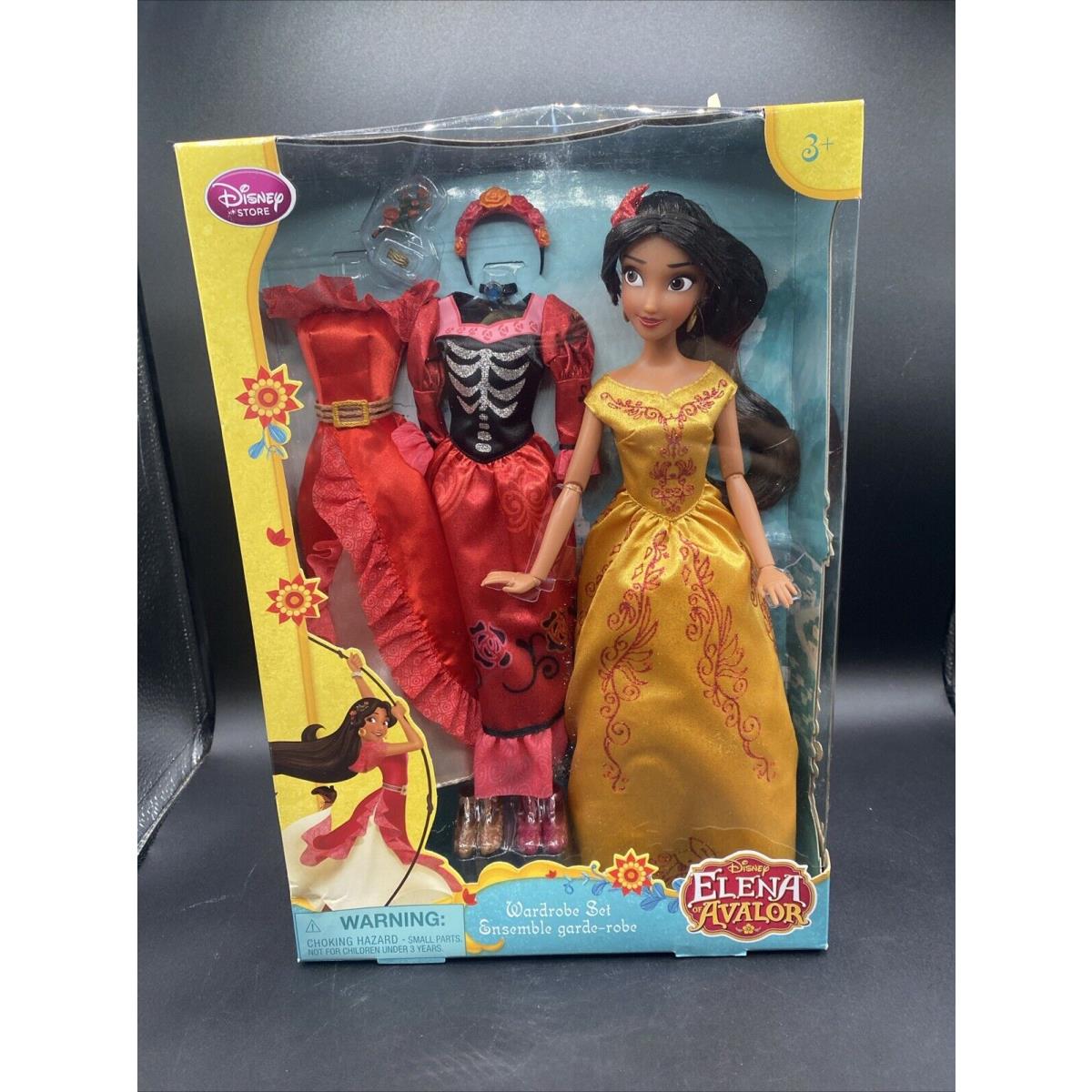 Disney Princess Elena OF Avalor Doll Wardrobe Set Rare Damage Box