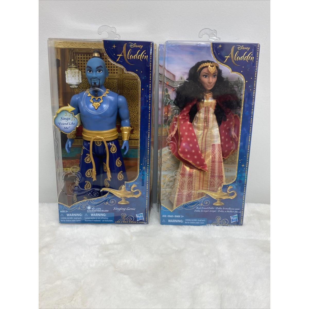 Disney Aladdin Jasmine`s Best Friend Dalia Genie Will Smith Singing Dolls Set