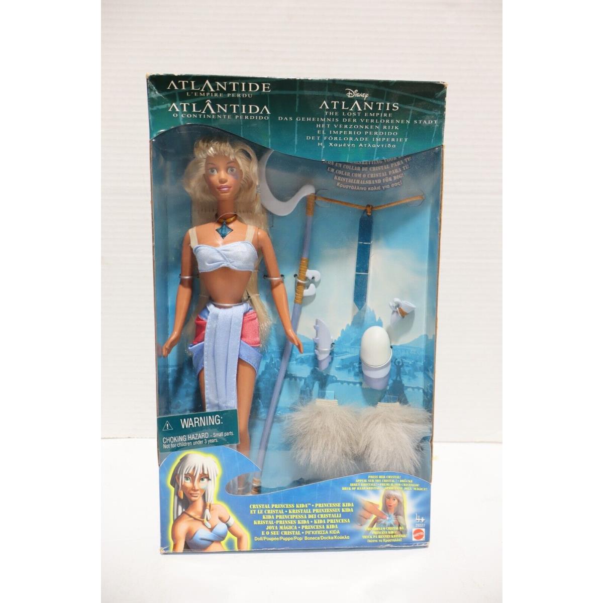 2000 Disney Atlantis The Lost Empire Crystal Princess Kida Doll Mattel Read