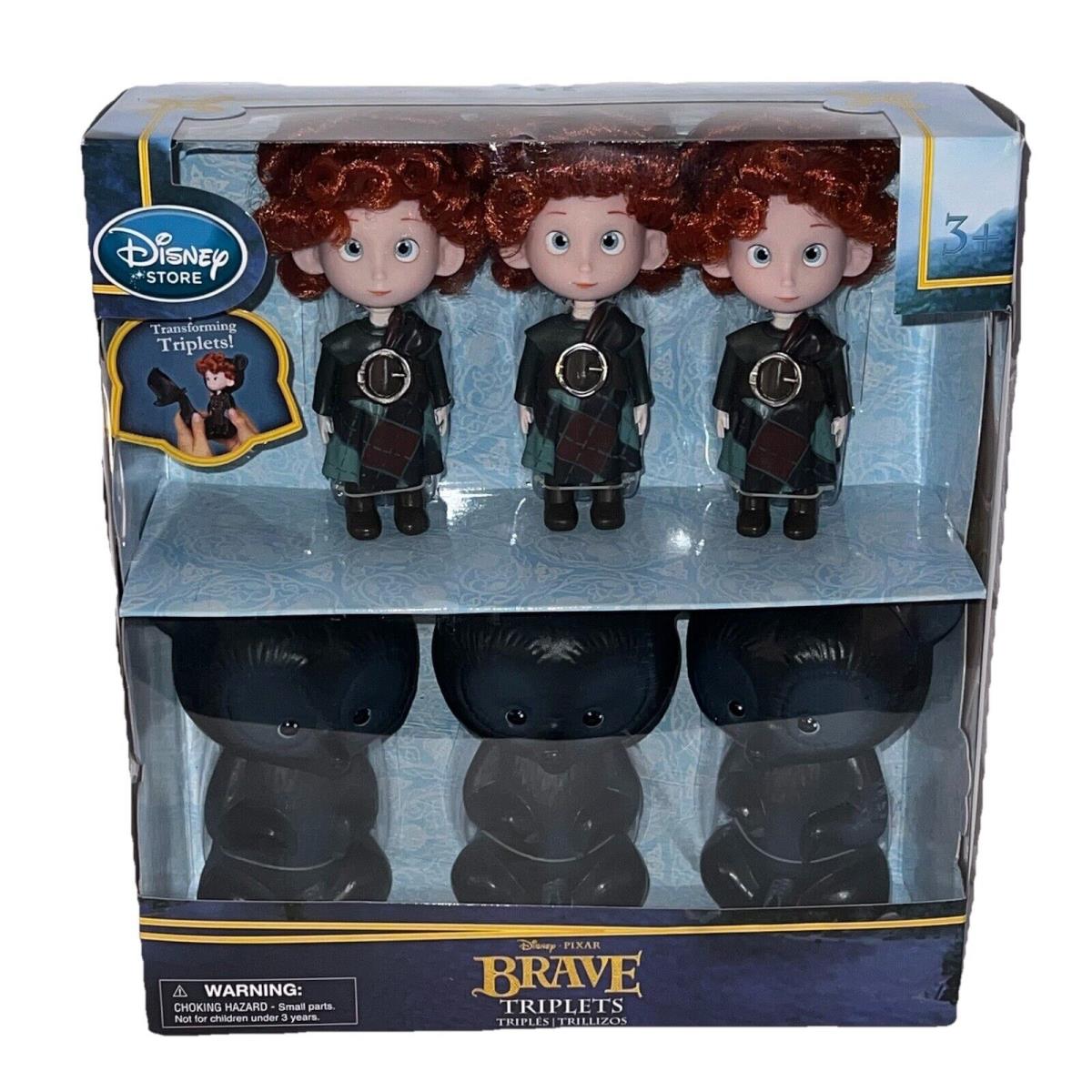 Disney Store Brave Pixar Transforming Triplets Doll Set Rare