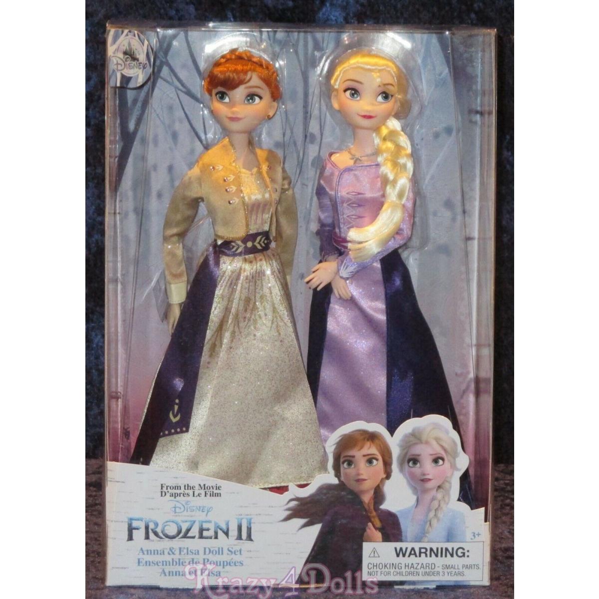 Disney Frozen 2 Anna and Elsa Doll Set