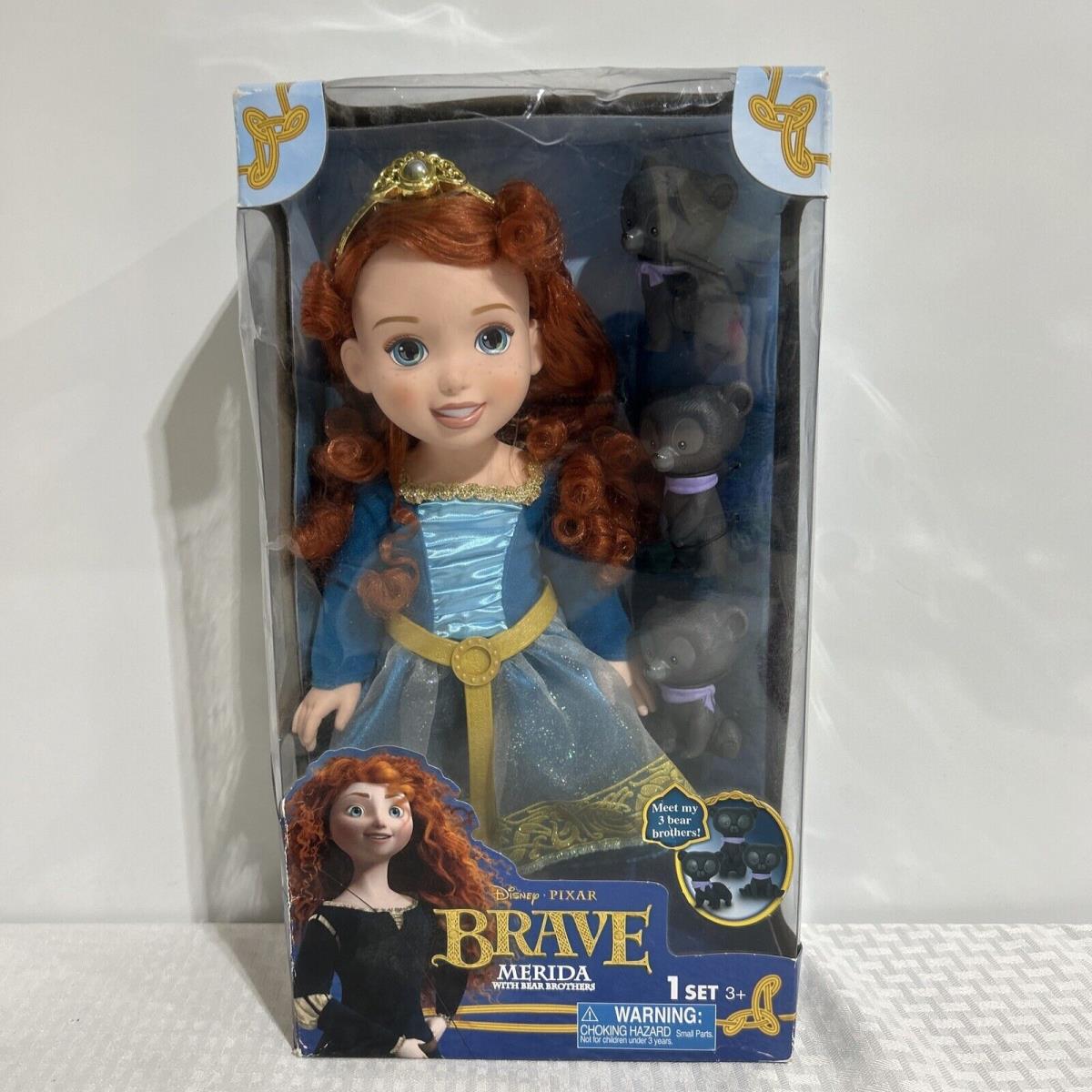 Merida Disney Pixar 15 Brave Doll Bear Brothers My First Princess Toddler