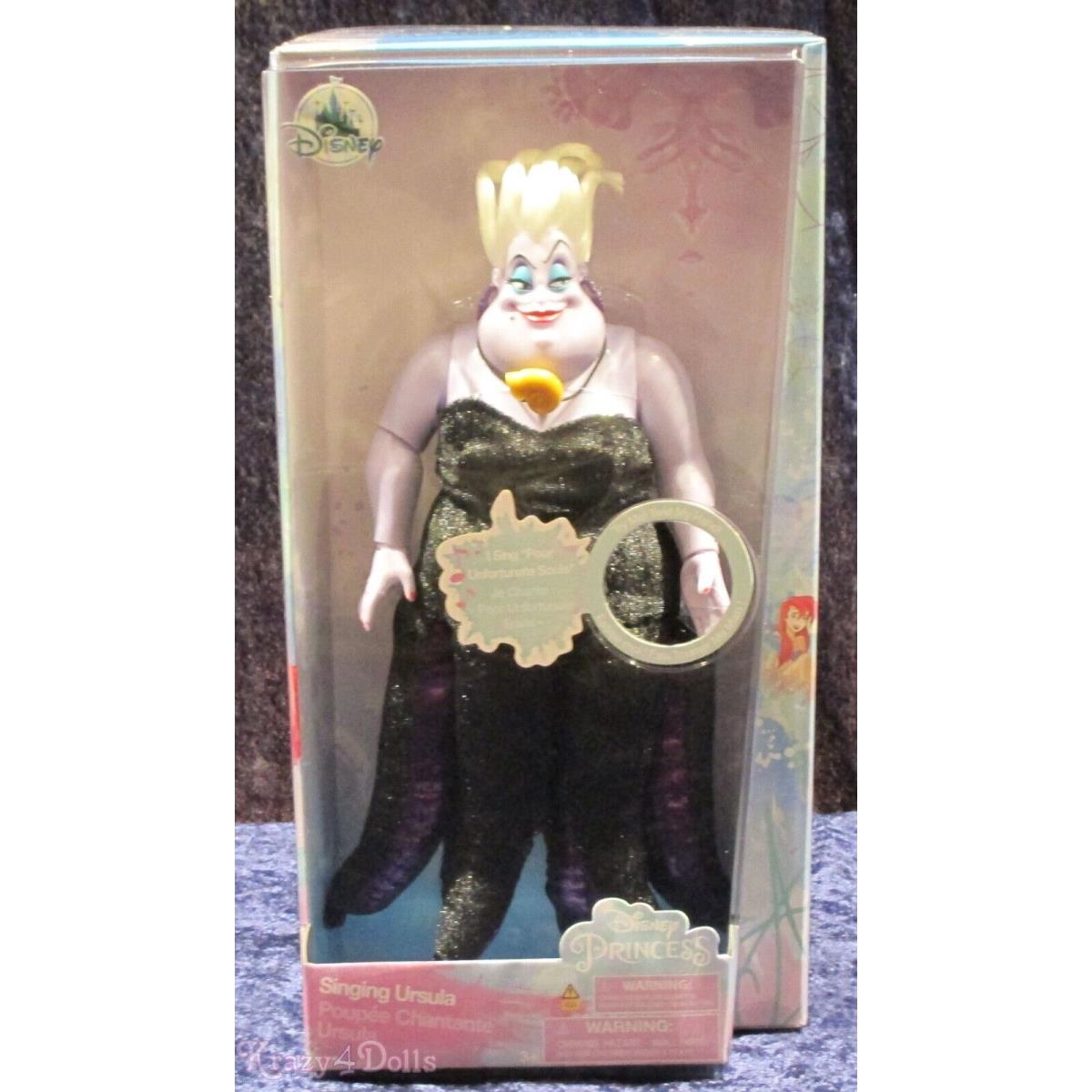 Disney 11.5 Ursula Singing Doll The Little Mermaid