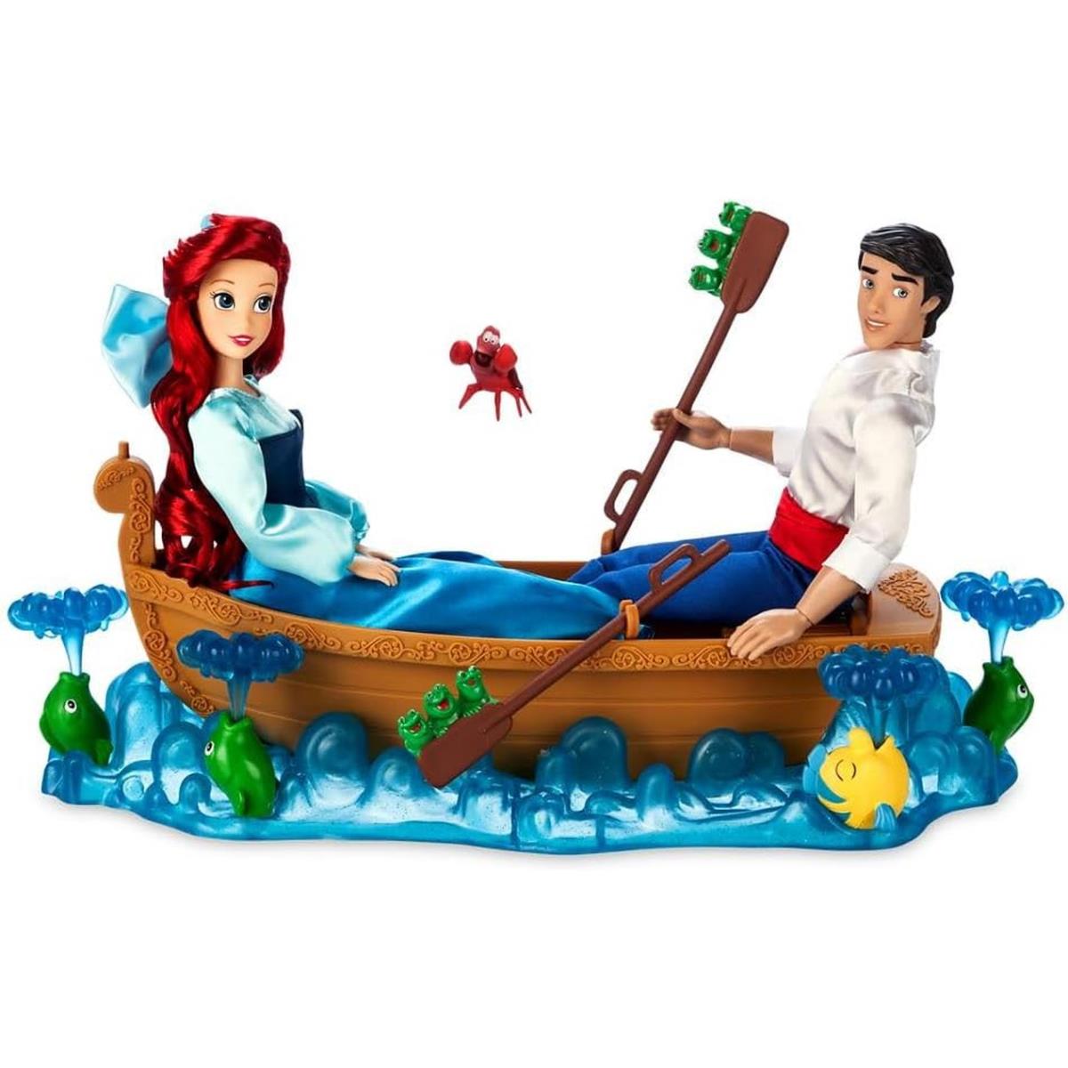 Disney The Little Mermaid Ariel and Eric Doll Deluxe Gift Set Accessories