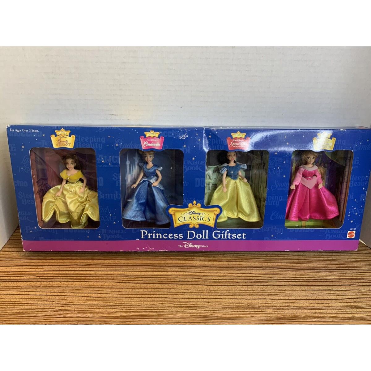 Vintage 2000 Mattel Disney Princess Doll Set Belle Cinderella Snow White Aurora