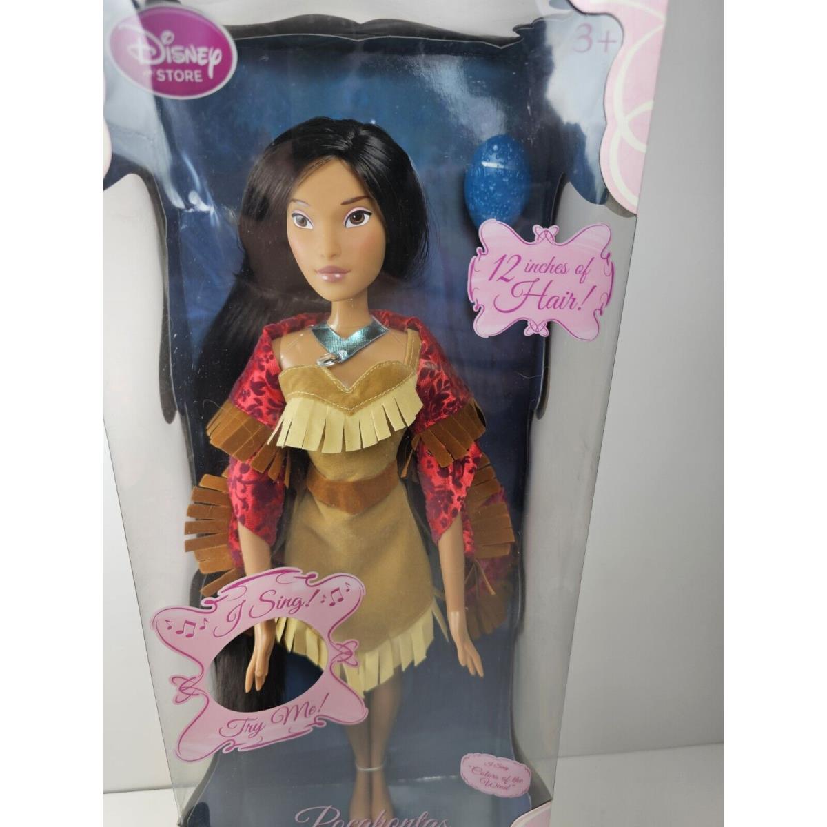 Disney Store Pocahontas Singing Doll 17 12in Hair