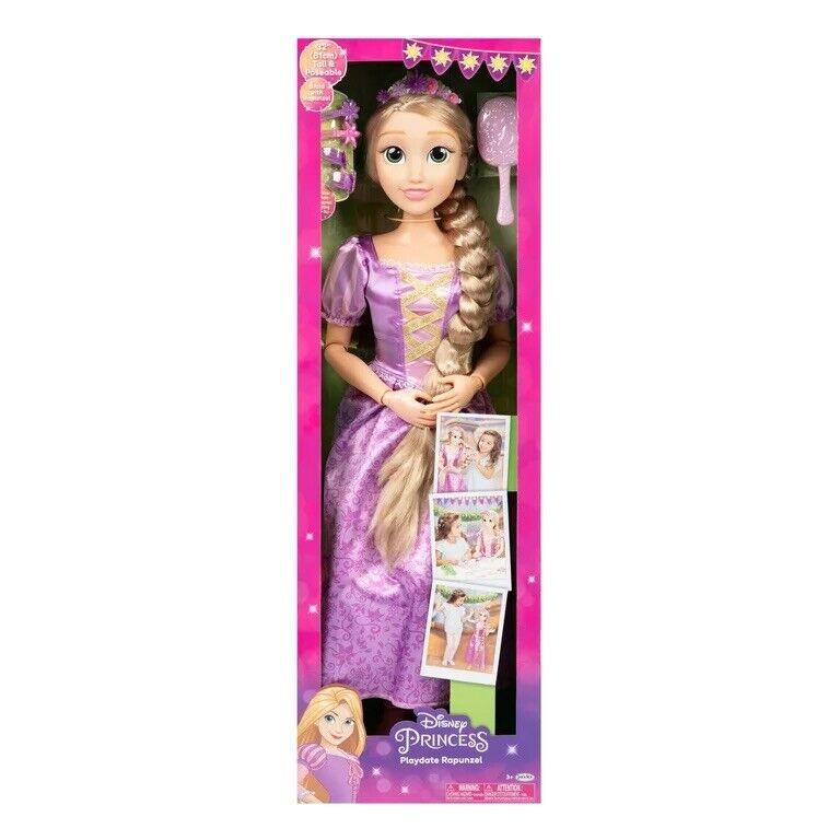 Disney Princess 32 Inch Playdate Rapunzel Fashion Doll with Sharable Accessorie