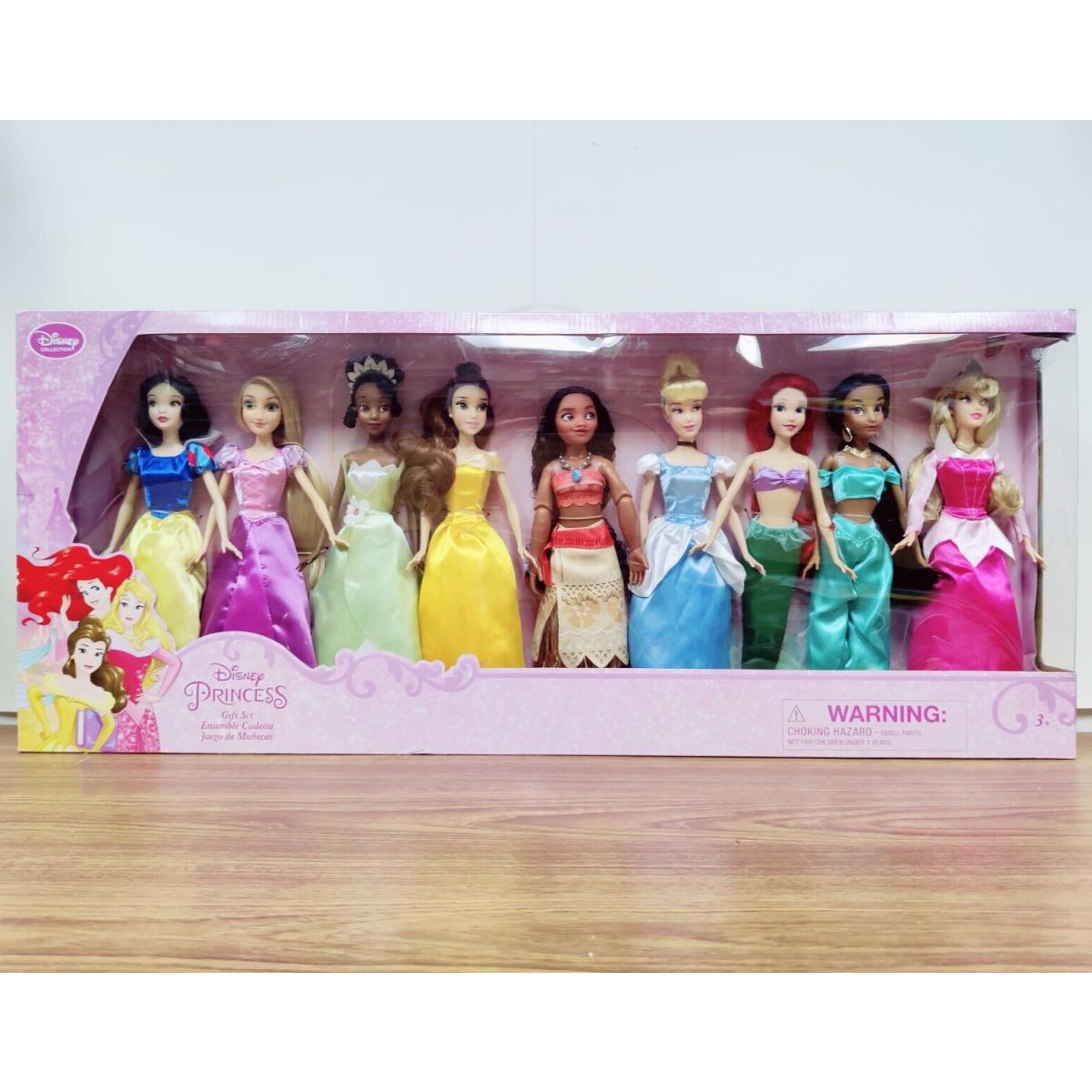 128377 Disney Princess Gift Set 9 Dolls JC Penney Ariel Moana