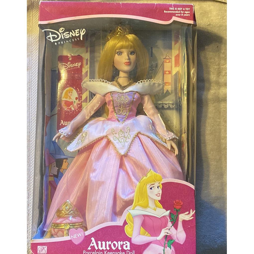 Disney Princess Aurora 16 Porcelain Keepsake Doll 2001 Brass Key Inc