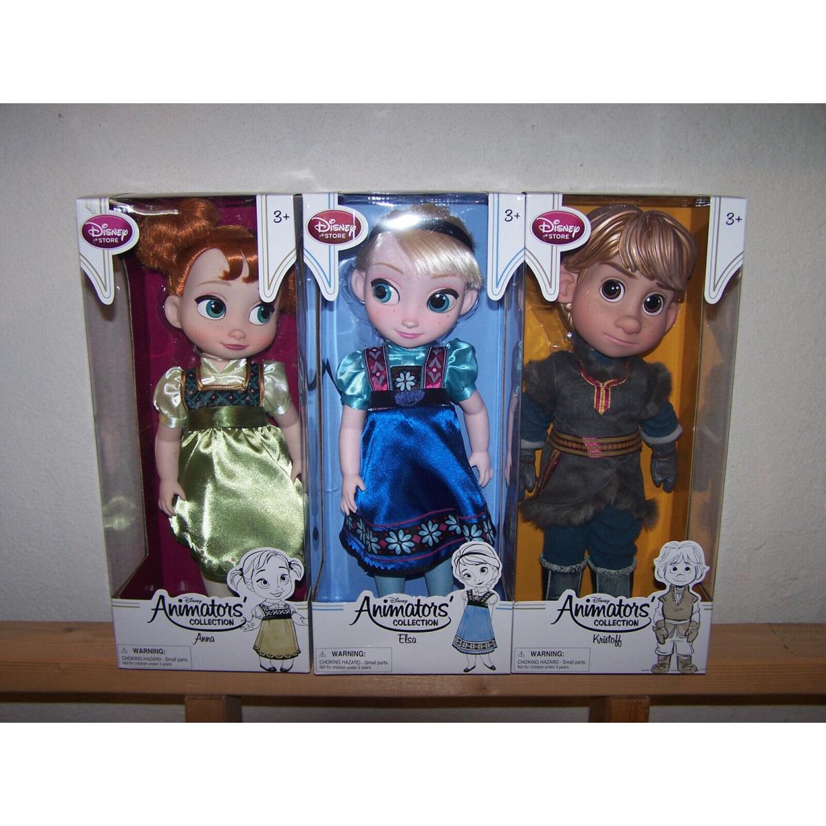 1st Edition Disney Frozen Animators Collection 16 Elsa Anna Kristoff