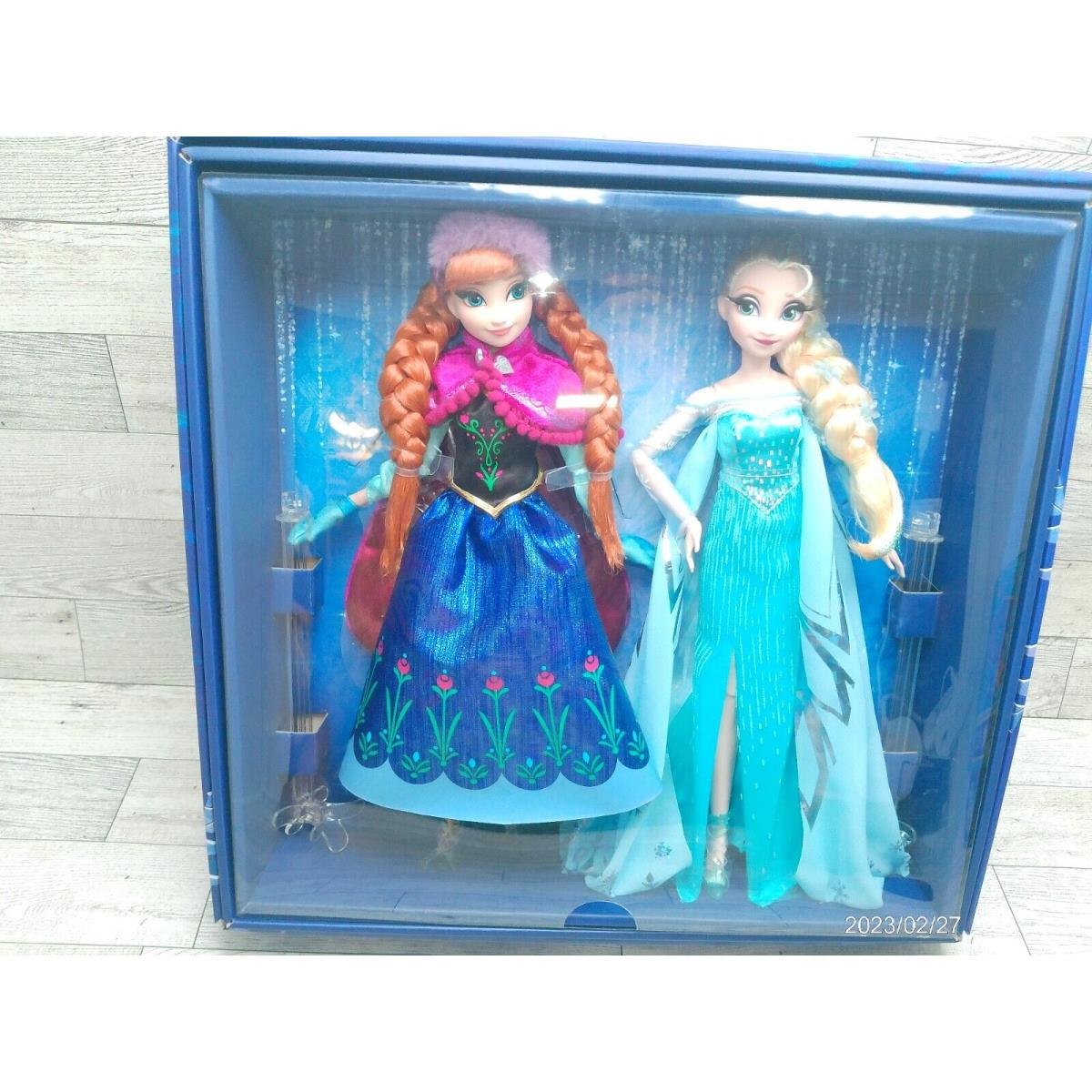 Disney100 Frozen Anna and Elsa Collector Dolls 2023 Mattel Anniversary