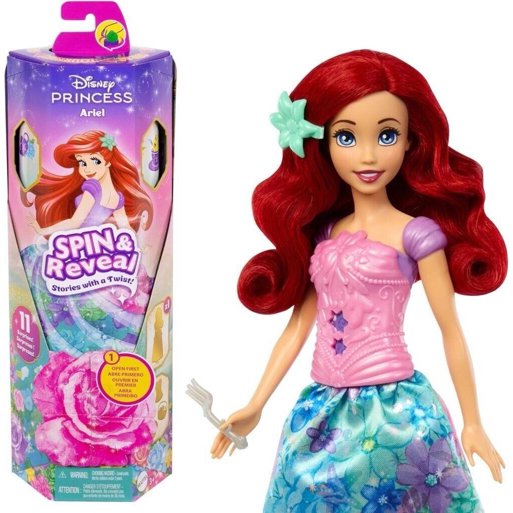 Mattel Disney Princess Spin Reveal Ariel Fashion Doll HTV88