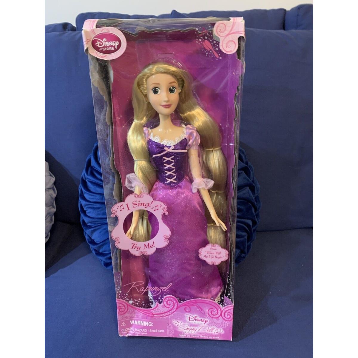 Disney Store Princess Exclusive Rapunzel Singing Doll 17 Tangled 2011