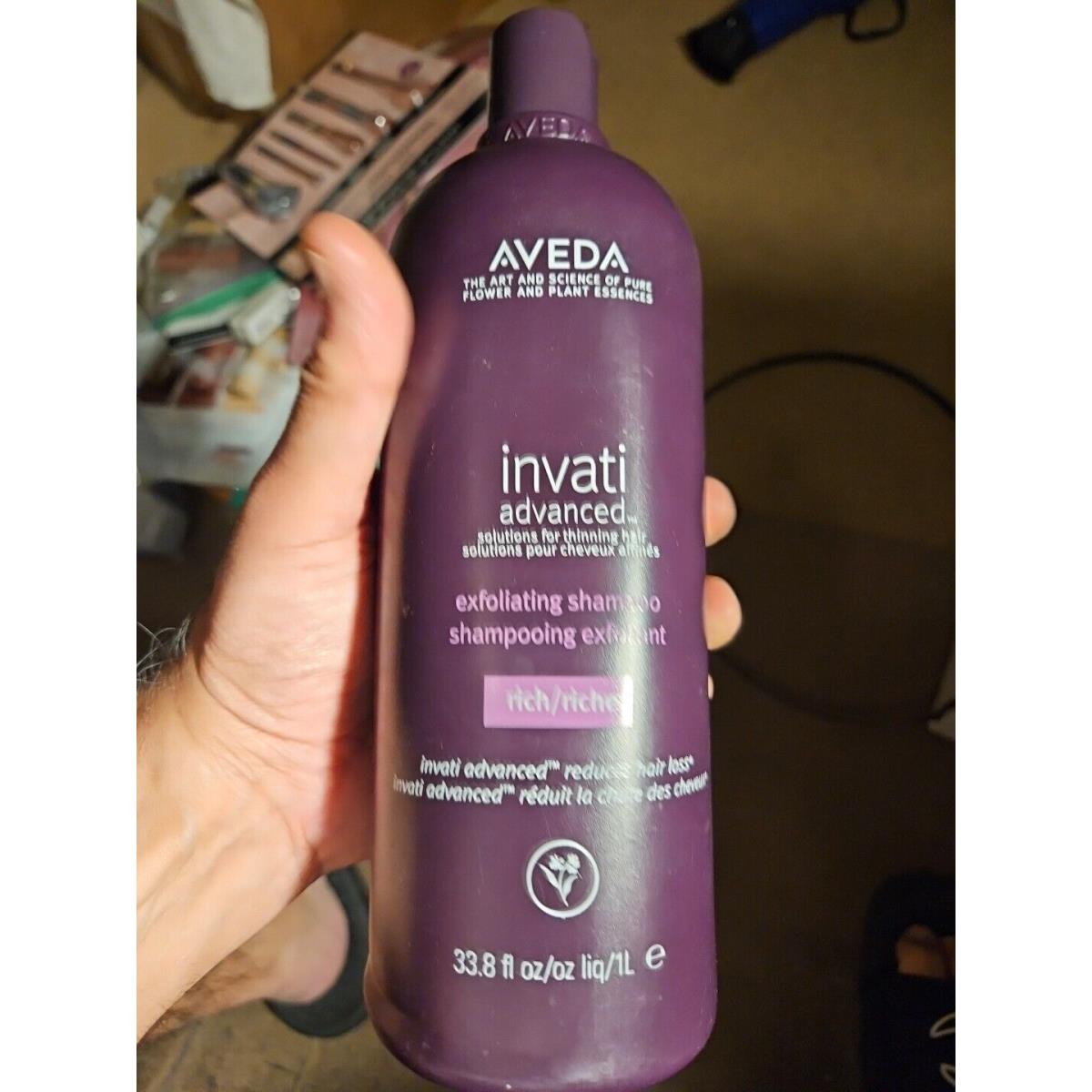 Aveda Invati Advanced Exfoliating Shampoo Rich Formula 33.8oz/liter